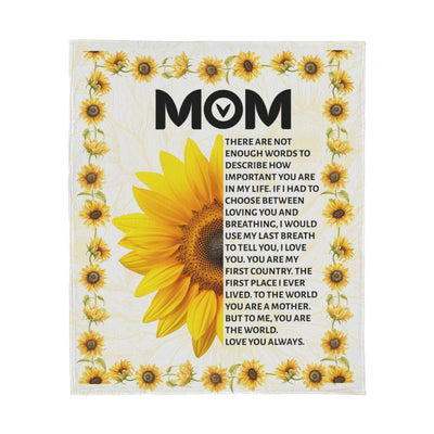 Soft jersey fleece blanket by ShineOn Fulfillment with heartfelt 