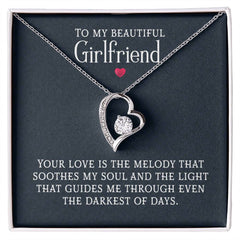 ShineOn Fulfillment Forever Love Necklace featuring a delicate jewelry pendant with a heartfelt design for loved ones.